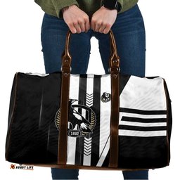 Collingwood Magpies Travel Bag Modern Geometric Sports Graphic Style TS04