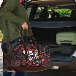 Custom Saints Football Travel Bag Aboriginal Dot Art Pattern DT05