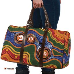 Australia NAIDOC Week 2026 Travel Bag 50 Years of Deadly Dhari Snake Aboriginal Art LT14