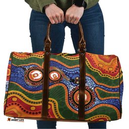 Australia NAIDOC Week 2026 Travel Bag 50 Years of Deadly Dhari Snake Aboriginal Art LT14