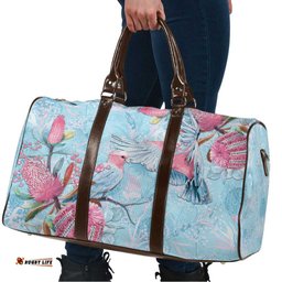 Galah Birds Australia Baby Blue & Pink Travel Bag LT7