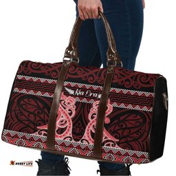 Kia Ora New Zealand Travel Bag Maori Language Week Whero Taniko Motif LT14