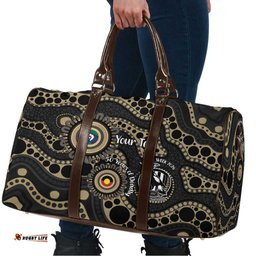 Collingwood NAIDOC Week 2026 Personalised Travel Bag 50 Years of Deadly Aboriginal Art LT14