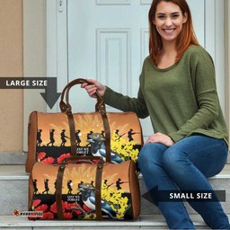 Australia Magpie ANZAC Day Travel Bag Rising Sun 25th April Poppy Golden Wattle LT14