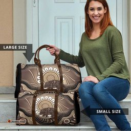 Indigenous Echidna Australia Travel Bag Australian Aboriginal Art Proud LT14