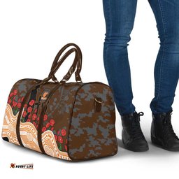 GWS Giants ANZAC Day Travel Bag Indigenous Dot Art with Poppy Flower Tribute TS04