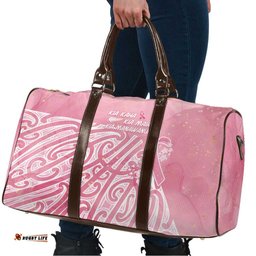 Breast Cancer Awareness Maori Travel Bag Kia Kaha Kia Maia Kia Manawanui LT7