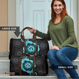 Australia Ovarian Cancer Awareness Travel Bag Brave Strong Teal Ribbon Aboriginal Art LT14