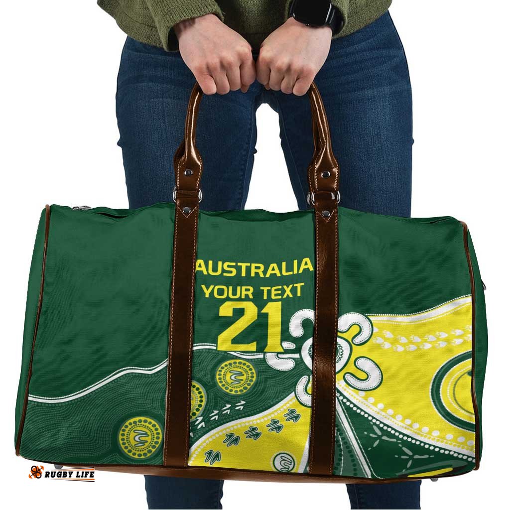 Custom Cricket Aussie Pride Travel Bag Indigenous Inspired LT9