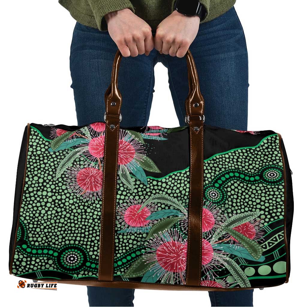 Australia Hakea Travel Bag Aussie Native Flowers Indigenous Art LT14