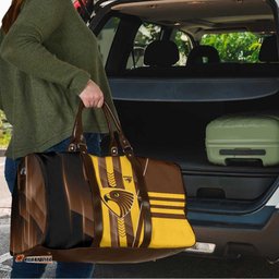 Hawthorn Hawks Travel Bag Modern Geometric Sports Graphic Style TS04