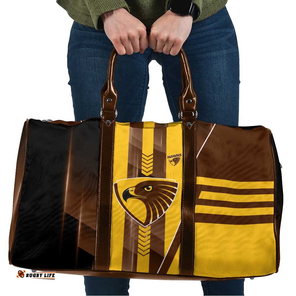 Hawthorn Hawks Travel Bag Modern Geometric Sports Graphic Style TS04