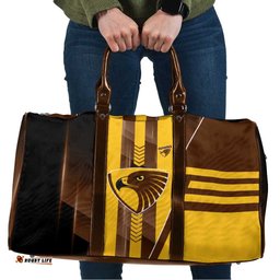 Hawthorn Hawks Travel Bag Modern Geometric Sports Graphic Style TS04