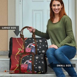 Australia Palm Cockatoo Christmas Travel Bag Probosciger Aterrimus Waratah Merry Chrissie LT14