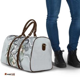 Australia Grey Butcherbird Travel Bag Eucalyptus Alba Indigenous Art LT14