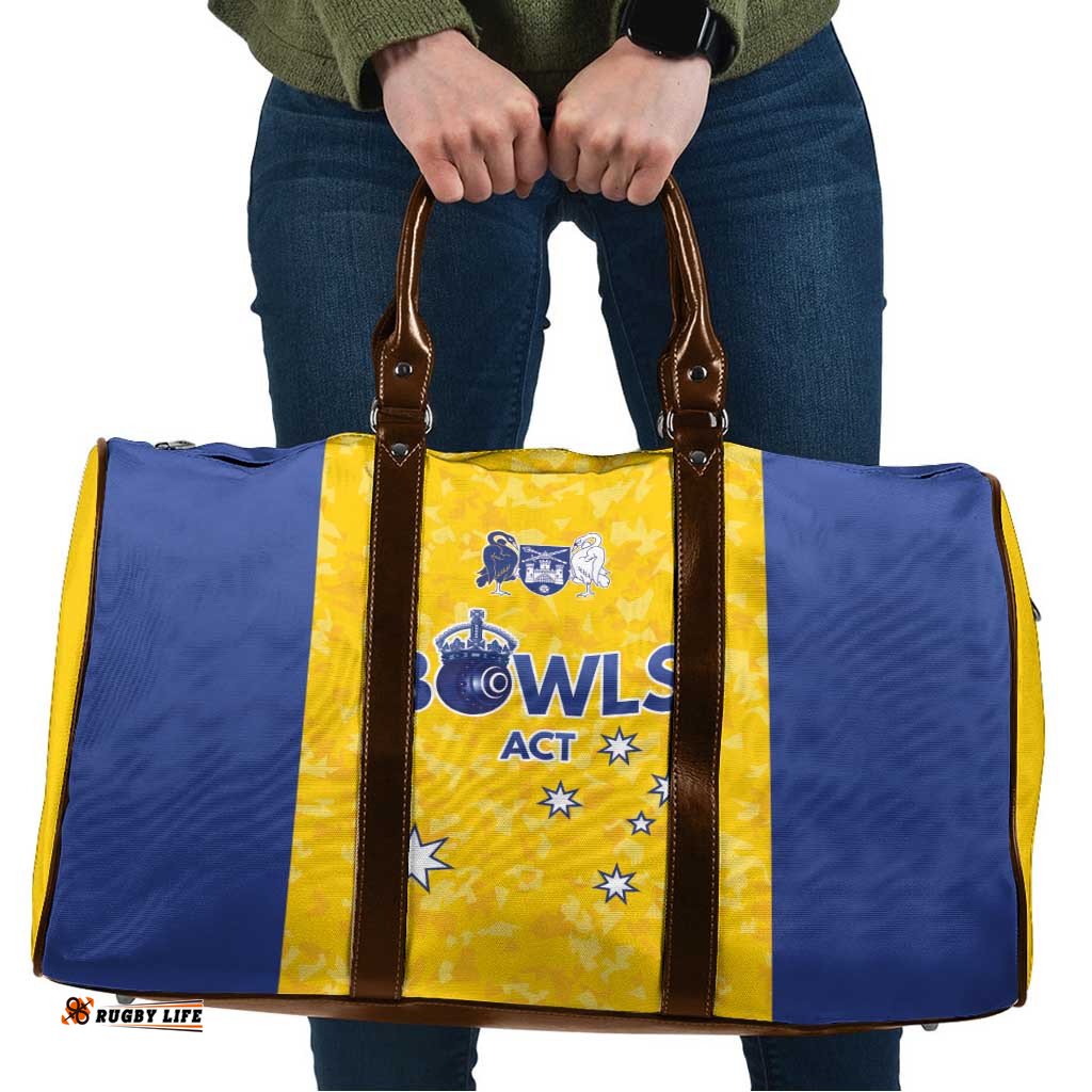 Australian ACT Lawn Bowls Travel Bag Aussie Minimalist Style LT9