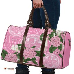 Australia Lilly Pilly Riberry Travel Bag Aussie Native Flowers Indigenous Art LT14