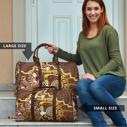 Hawks Football Travel Bag Aboriginal Dot Art Pattern DT05