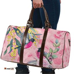 Birds and Floral Aussie Pink Robins Travel Bag Rosy Glow LT7