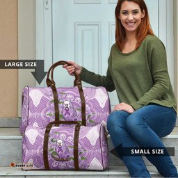 Epilepsy Awareness Budgerigar Australia Travel Bag Budgie Purple Ribbon Boronia Aboriginal LT14