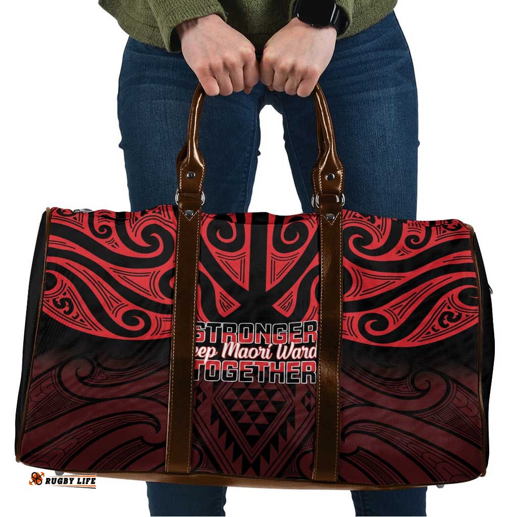 Keep Maori Wards New Zealand Travel Bag Stronger Together Aotearoa Taniko LT14