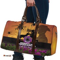 Animal War Heroes Australia ANZAC Day Travel Bag We Will Always Remember Them LT14