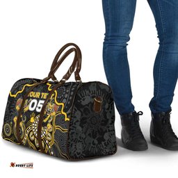 Custom Richmond Football Travel Bag Aboriginal Dot Art Pattern DT05