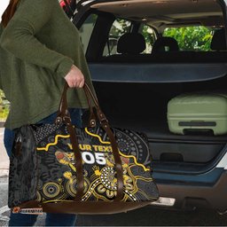 Custom Richmond Football Travel Bag Aboriginal Dot Art Pattern DT05