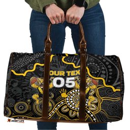 Custom Richmond Football Travel Bag Aboriginal Dot Art Pattern DT05