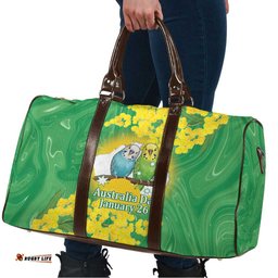 Budgerigar Australia Day Travel Bag Proud To Be An Aussie Opal National Color LT14
