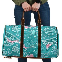 Australia Hereditary Cancer Awareness Travel Bag Aboriginal Butterflies LT7
