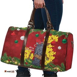 Australia Gang-gang Cockatoo Christmas Travel Bag Callocephalon Fimbriatum Golden Wattle Red LT14