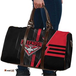 Essendon Bombers Travel Bag Modern Geometric Sports Graphic Style TS04