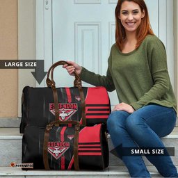 Essendon Bombers Travel Bag Modern Geometric Sports Graphic Style TS04