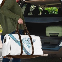 Kahui Whetu Paua shell Kowhaiwhai Taniko Personalised Travel Bag Manta Ray Shark-Turtle Maori Tribal Style LT9