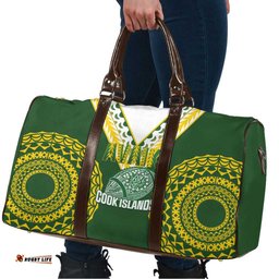 Avaiki Cook Islands Rugby Travel Bag Kuki Airani Tatau Green LT14