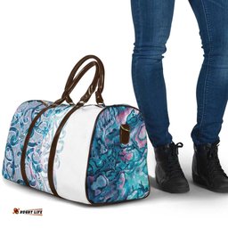 Turquoise Paua Shell Maori Travel Bag Koru Kowhaiwhai LT7