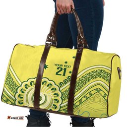 Custom Cricket Aussie Pride Travel Bag Aboriginal Dot Art Cricket LT9