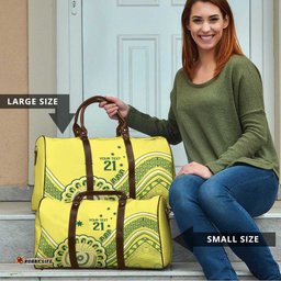 Custom Cricket Aussie Pride Travel Bag Aboriginal Dot Art Cricket LT9