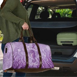Australia Epilepsy Awareness Travel Bag Seahorse Think Purple Ribbon Aboriginal LT14