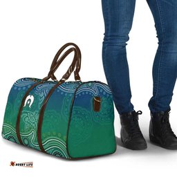 Torres Strait Islands Travel Bag Shark Indigenous Australian Tribal Dot Art TS04