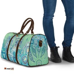NAIDOC Week - 50 Years Deadly Torres Strait Travel Bag Pastel Waves LT7