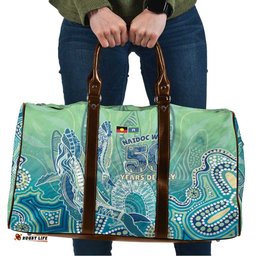 NAIDOC Week - 50 Years Deadly Torres Strait Travel Bag Pastel Waves LT7
