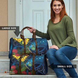 Tui Bird New Zealand Starry Sky Travel Bag Maori Koru LT7