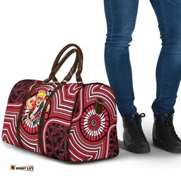 St Kilda Football Club Travel Bag Indigenous Monochrome Dot Art Mascot Style TS04