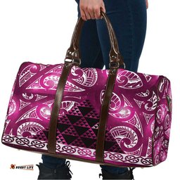 Matariki New Zealand Travel Bag NZ Niho Taniwha Maori New Year Pink Galaxy LT14
