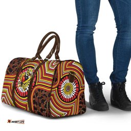 Richmond Football Club Travel Bag Indigenous Monochrome Dot Art Mascot Style TS04
