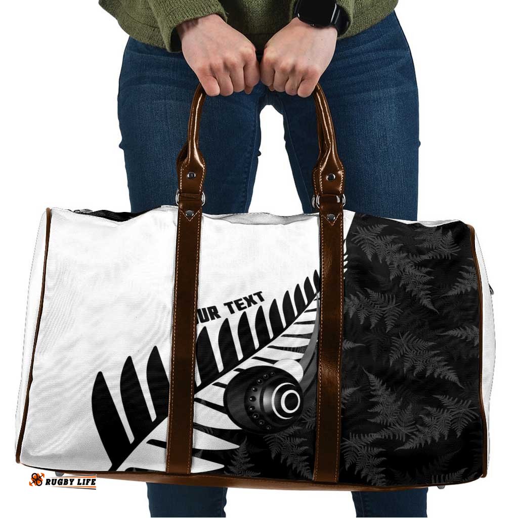 New Zealand Lawn Bowls Custom Travel Bag Aotearoa Silver Fern LT14