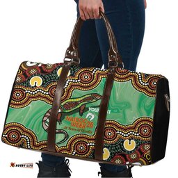 Personalised Australia Goanna NAIDOC Week 2026 Travel Bag 50 Years of Deadly Aboriginal Art LT14
