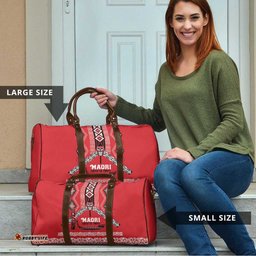 Toitu Te Tiriti Waitangi Travel Bag Red Wharenui House LT9